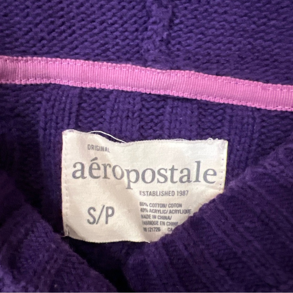 Vintage Y2K Babydoll Sweater Top Hooded S Bella Swan Elena Gilbert Aeropostale - Picture 4 of 5